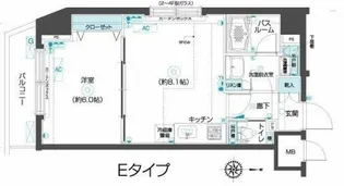 フェニックス武蔵関参番館【6階】の間取り