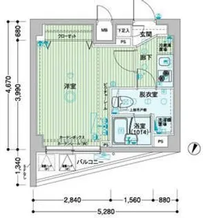 メインステージ板橋志村【4階】の間取り