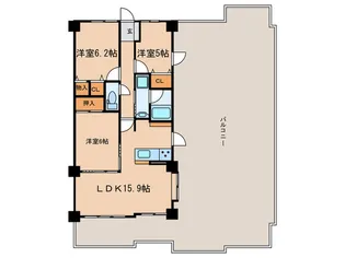 グローリアス知立東【5階】の間取り