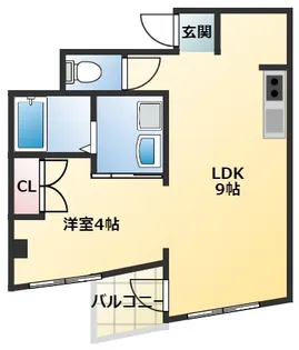 グリーンハイツ木城【5階】の間取り