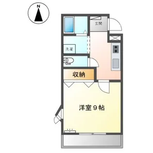 岡山県岡山市中区長岡【アパート】の間取り
