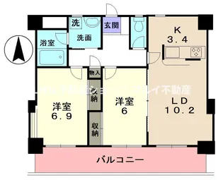 グレイスシラカワ【4階】の間取り
