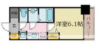 プレサンス新大阪ザ・シティ【3階】の間取り