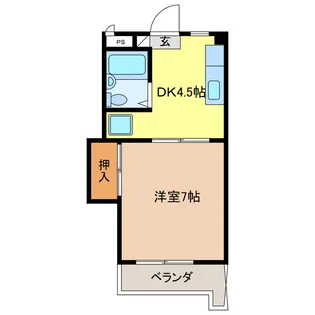 エステイト多賀【3階】の間取り