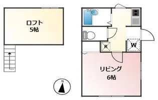 アールフラット中落合【1階】の間取り