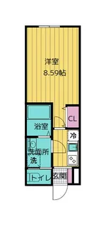 クリオ ラモード神楽坂【2階】の間取り