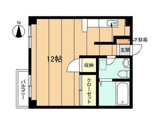キャプテンコート南富士【2階】の間取り