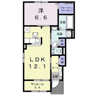 ゴーズハイツ III【1階】の間取り