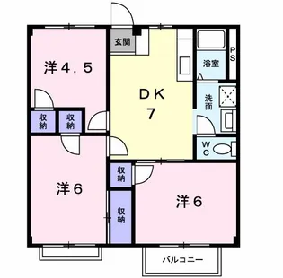 YTファミリーシティA【2階】の間取り