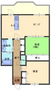 ガーデンハウス石山寺【2階】の間取り