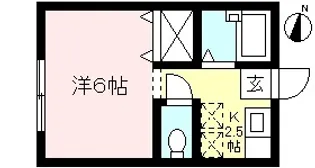 ハイム木下【1階】の間取り