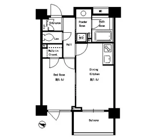 パークキューブ本郷【13階】の間取り