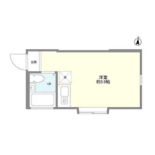 ルミエール中野【1階】の間取り