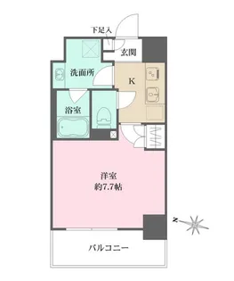 プライムアーバン菊川【5階】の間取り