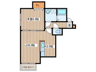 R-FREE南5西12【3階】の間取り