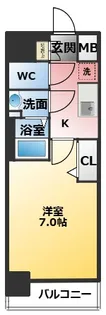 ディアレイシャス名古屋太閤通III【3階】の間取り