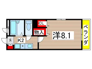 パティオ野並II【2階】の間取り