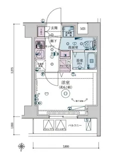 リヴシティ横濱インサイト【4階】の間取り