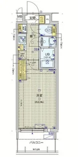 フォーリアライズ梅田レーベン【4階】の間取り