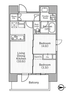 nido MOTOASAKUSA【3階】の間取り