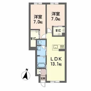シャーメゾンさくら奏【1階】の間取り