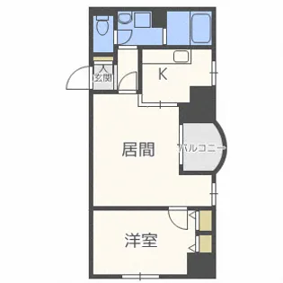 ロイヤルコート33【10階】の間取り