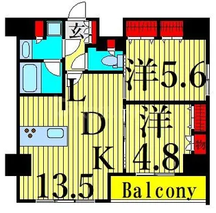 SPコート尾久ノース【10階】の間取り