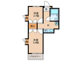 セントヒルズ糀谷【3階】の間取り