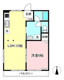 エーデルハイムC【1階】の間取り