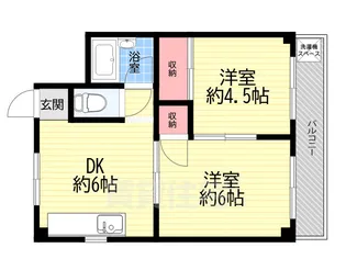 クボタハイツ(新田)【3階】の間取り