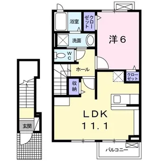 インプレス【2階】の間取り