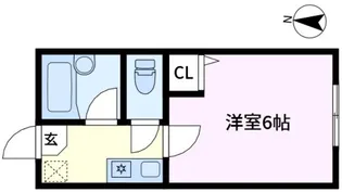 メゾン石神白山【1階】の間取り