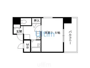 エステムコート京都烏丸【6階】の間取り