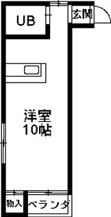 パークハイツ【1階】の間取り
