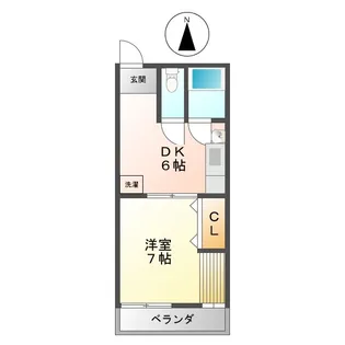 岸田ハイツ【3階】の間取り