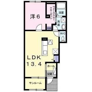 Y’s GrandeI【1階】の間取り