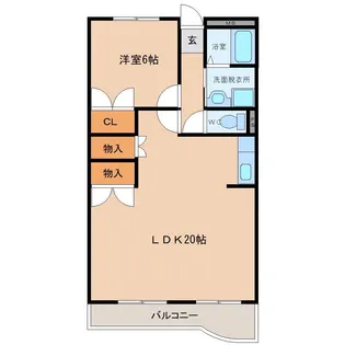 レジデンス名倉【5階】の間取り