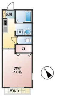 ディアス弐番館【1階】の間取り