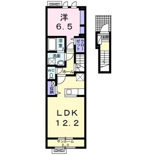 グリーンパークA【2階】の間取り