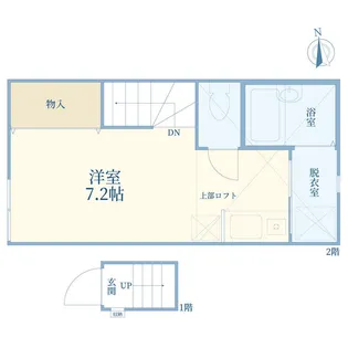 アーベインテラス中井【2階】の間取り