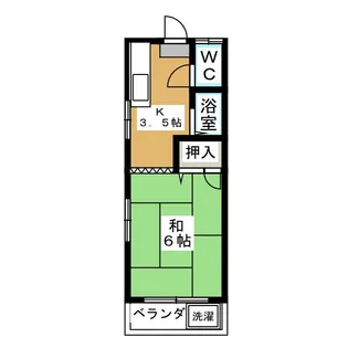 ハイツ筑摩【1階】の間取り