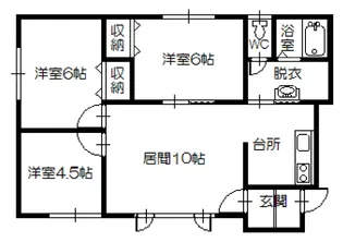 メゾンエトワール【1階】の間取り