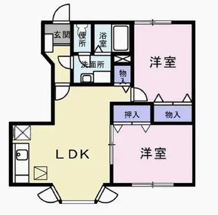 バイオレットI【1階】の間取り
