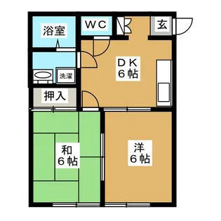 コート山王森【1階】の間取り