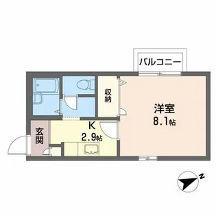 クレストコート支倉【2階】の間取り