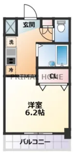 ツインバレー東神奈川【6階】の間取り