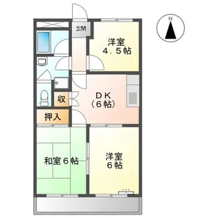 ダイナーズハイツ【2階】の間取り