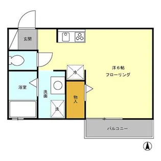 メゾンソレイユ【1階】の間取り