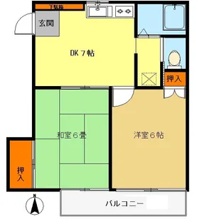 フェイスフルエム【1階】の間取り