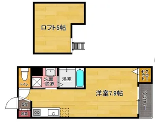 ヴィサージュ井尻【1階】の間取り